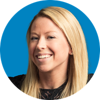 erin dayton headshot blue background